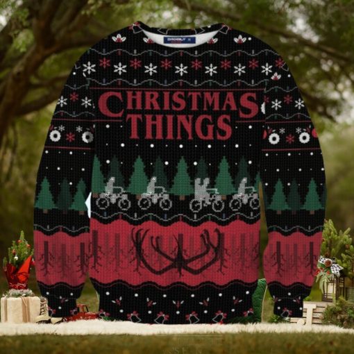 Christmas Things Unisex Wool Sweater Ugly Christmas Sweater 3D