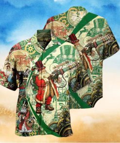 Christmas Time Steampunk Santa Clause Hawaiian Shirt