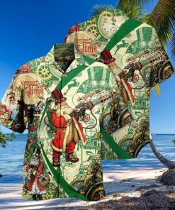 Christmas Time Steampunk Santa Clause Hawaiian Shirt