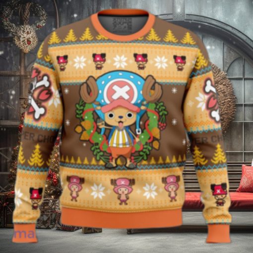 Christmas Tony Chopper One Piece Ugly Christmas Sweater 3D Gift Christmas Funny