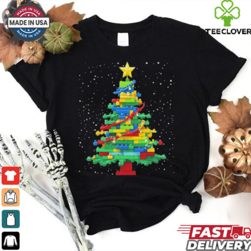 Christmas Tree Block Brick Building Shirt