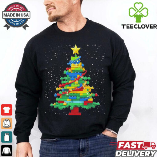 Christmas Tree Block Brick Building Shirt
