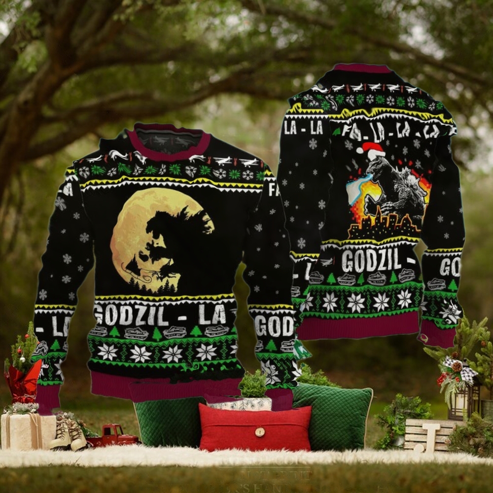 Christmas Tree From All Godzillas Sweater Christmas Tree From All Godzillas Sweater