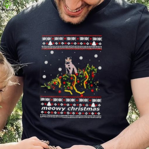 Christmas Tree Knocked Down By A Cat Shirt