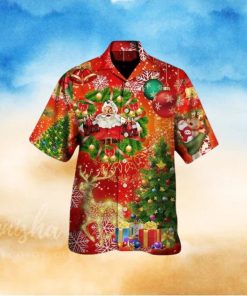 Christmas Tree Red Light Hawaiian Shirt