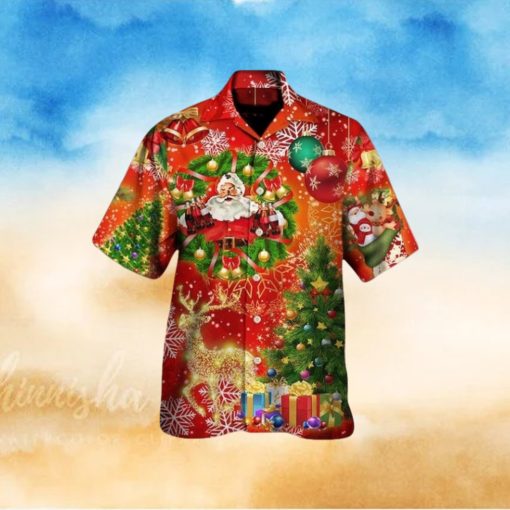 Christmas Tree Red Light Hawaiian Shirt