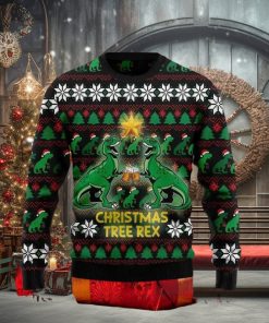 Christmas Tree Rex Drink Beer Ugly Christmas Sweater Impressive Gift For Men And Women