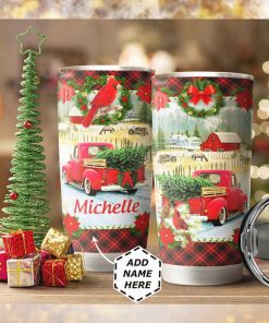 Christmas Truck Personalized Tumbler