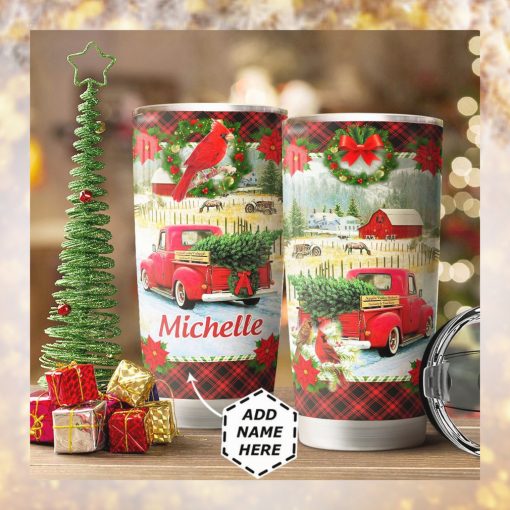 Christmas Truck Personalized Tumbler