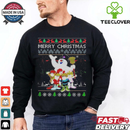 Christmas Ugly Movie Cartoon Frosty The Snowman 2024 Shirt