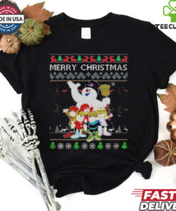 Christmas Ugly Movie Cartoon Frosty The Snowman 2024 Shirt