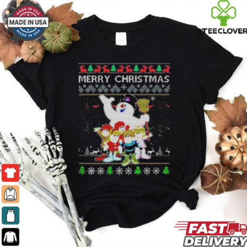 Christmas Ugly Movie Cartoon Frosty The Snowman 2024 Shirt
