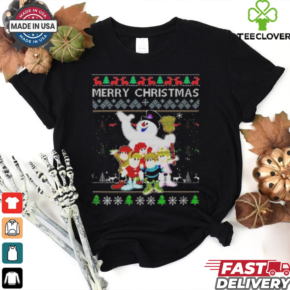 Christmas Ugly Movie Cartoon Frosty The Snowman 2024 Shirt Christmas Ugly Movie Cartoon Frosty The Snowman 2024 Shirt