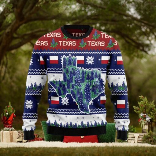 Christmas Ugly Sweater Awesome Texas Bluebonnet Funny Gift For Men And Women