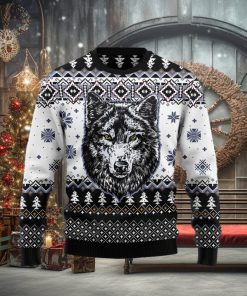 Christmas Ugly Sweater Awesome Wolf Funny Gift For Men And Women