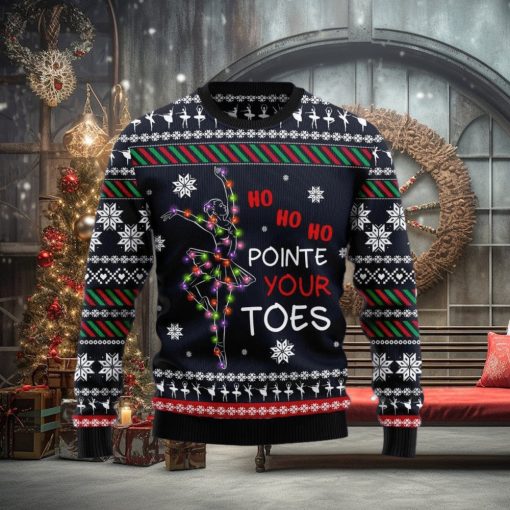 Christmas Ugly Sweater Ballet Pointe Your Toes Funny Gift For Men And Women