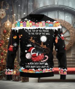 Christmas Ugly Sweater Black Cat Sleigh Christmas Funny Sweater Gift For Men And Women