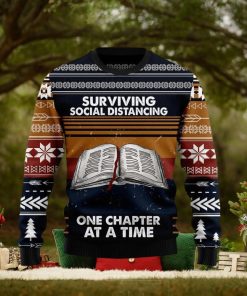 Christmas Ugly Sweater Book Retro Vintage Funny Sweater Gift For Men And Women