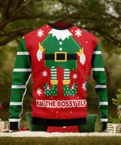 Christmas Ugly Sweater Bossy Elf Funny Sweater Gift For Men And Women