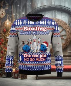 Christmas Ugly Sweater Bowling Merry Christmas Funny Sweater Gift For Men And Women