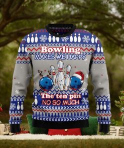 Christmas Ugly Sweater Bowling Merry Christmas Funny Sweater Gift For Men And Women