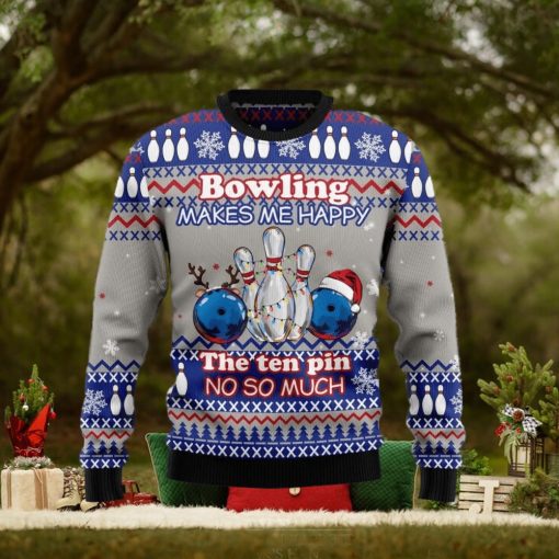 Christmas Ugly Sweater Bowling Merry Christmas Funny Sweater Gift For Men And Women