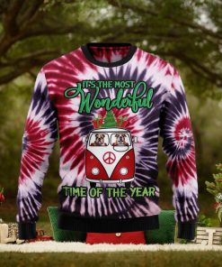 Christmas Ugly Sweater Bulldog Tie Dye Funny Sweater Gift For Men And Women