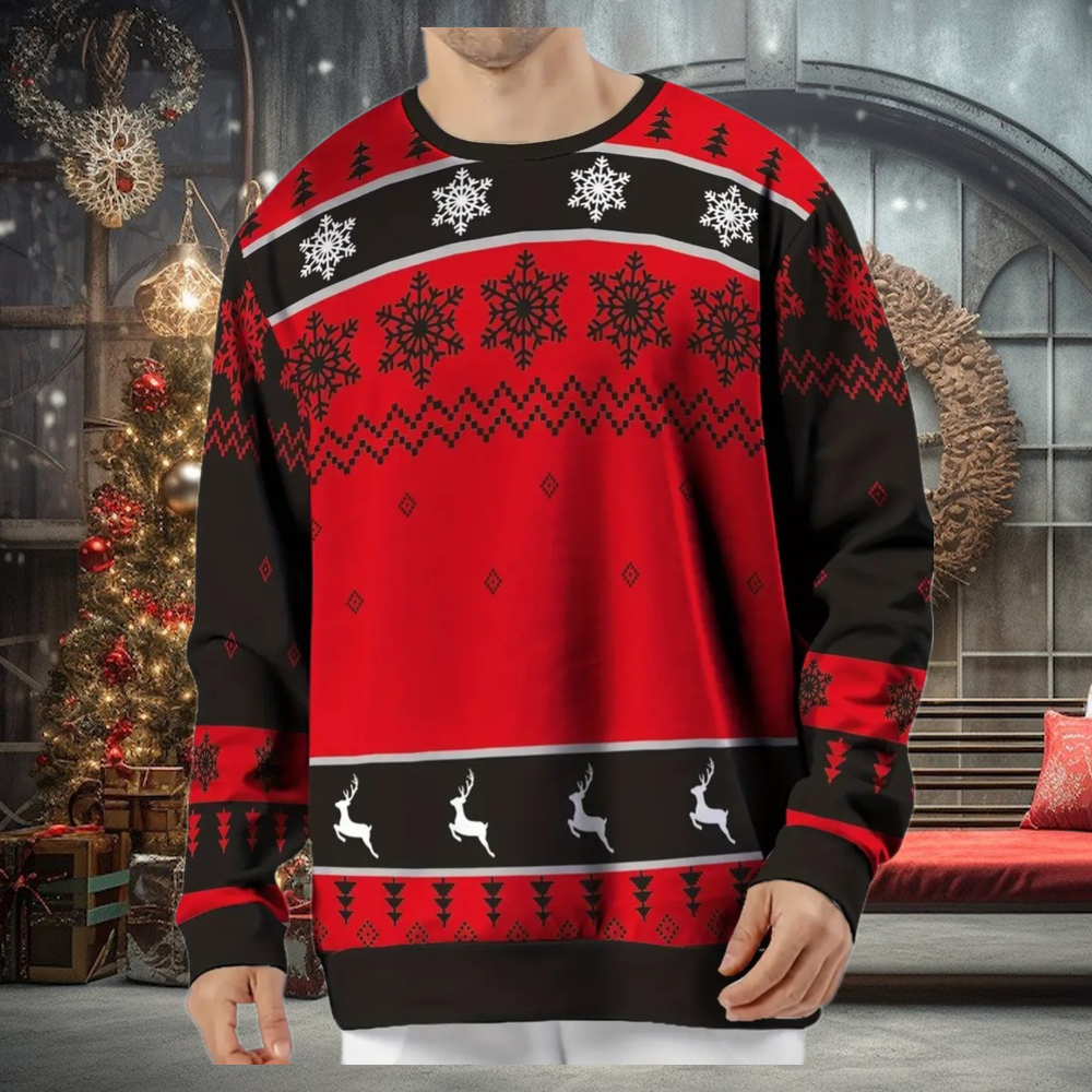 Christmas Ugly Sweater, Casual Crew Neck Knit Polyester Pullover, Regular Fit, with Festive Patterns, Christmas Ugly Sweater, Casual Crew Neck Knit Polyester Pullover, Regular Fit, with Festive Patterns,