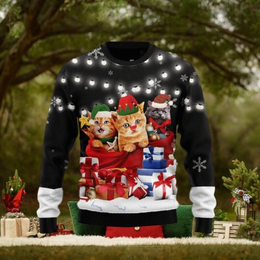 Christmas Ugly Sweater Cat Gifts Noel Funny Sweater Gift For Men And Women