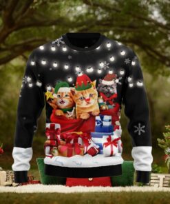 Christmas Ugly Sweater Cat Gifts Noel Funny Sweater Gift