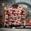 Black Cat Knocked Down Ugly Christmas Sweater 3D Gift Christmas Funny