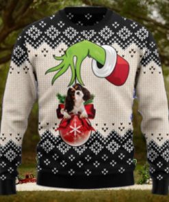 Christmas Ugly Sweater Cavalier King Charles Spaniel Xmas Ball Funny Sweater Gift For Men And Women