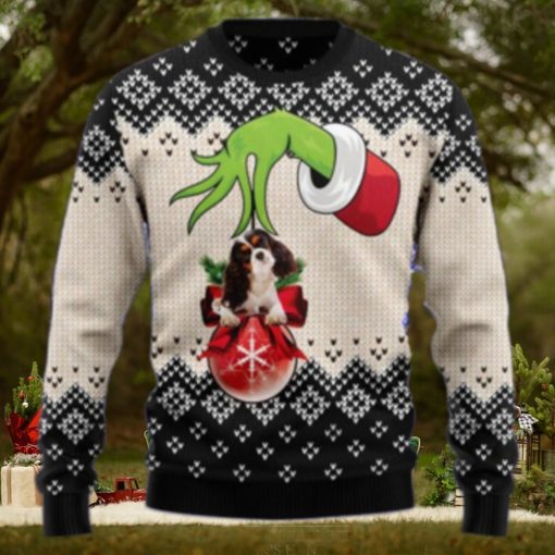 Christmas Ugly Sweater Cavalier King Charles Spaniel Xmas Ball Funny Sweater Gift For Men And Women
