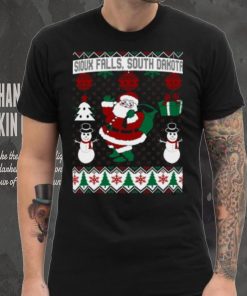 Christmas Ugly Sweater Sioux Falls South Dakota' Men's Ringer T Shirt