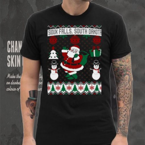 Christmas Ugly Sweater Sioux Falls South Dakota’ Men’s Ringer T Shirt