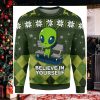 Campervan Into Forest Hippie Camping Ugly Christmas Sweater