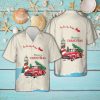 Christmas Vintage Red Truck with Lighthouse, and Pine tree Hawaiian Shirt