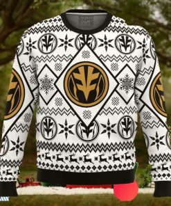 Christmas White Ranger Power Rangers Ugly Christmas Sweater