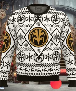 Christmas White Ranger Power Rangers Ugly Christmas Sweater