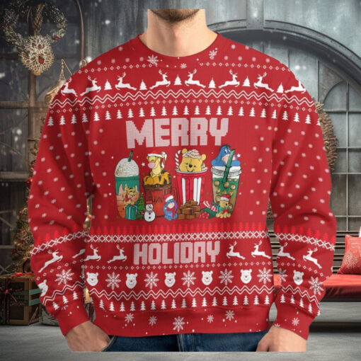 Christmas Winnie The Pooh Ugly Sweater, Piglet Tigger Eeyore Christmas Shirt, Disneyland Xmas Sweatshirt, Family Sweater, Disney Gift