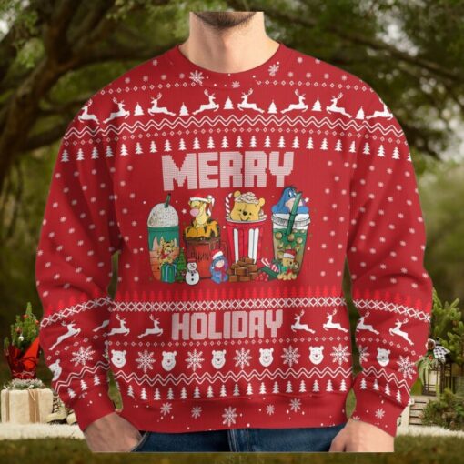 Christmas Winnie The Pooh Ugly Sweater, Piglet Tigger Eeyore Christmas Shirt, Disneyland Xmas Sweatshirt, Family Sweater, Disney Gift