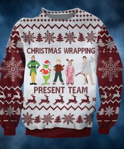 Christmas Wrapping Present Team Grinch Ugly Sweater