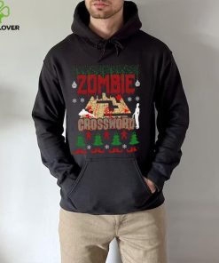 Christmas Zombie crossword game ugly shirt