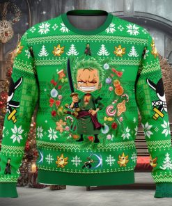 Christmas Zoro One Piece 3D Ugly Christmas Sweater Unisex Christmas Sweater For Men And Women