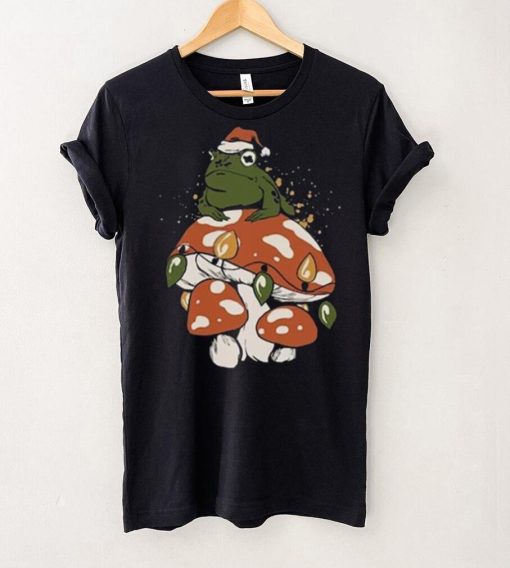 Christmas frog with Santa hat and light draw gift hoodie, sweater, longsleeve, shirt v-neck, t-shirt