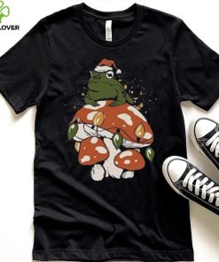 Christmas frog with Santa hat and light draw gift hoodie, sweater, longsleeve, shirt v-neck, t-shirt