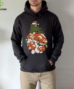 Christmas frog with Santa hat and light draw gift hoodie, sweater, longsleeve, shirt v-neck, t-shirt