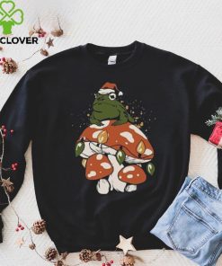 Christmas frog with Santa hat and light draw gift hoodie, sweater, longsleeve, shirt v-neck, t-shirt