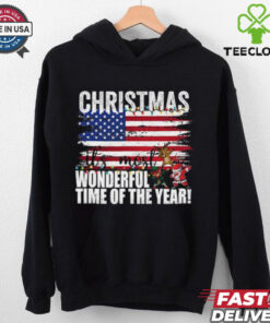 Christmas it_s most Wonderful time of the year american flag T Shirt