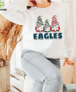 Christmas lights NFL Gnomes Philadelphia Eagles football funny shirt